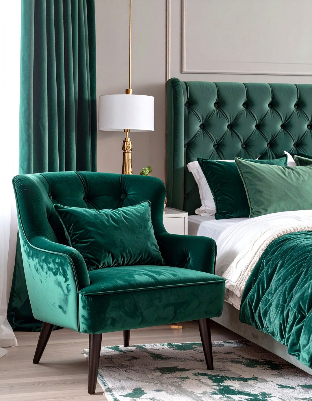 Velvet Accents for a Touch of Luxury - 30 teen room inspo ideas