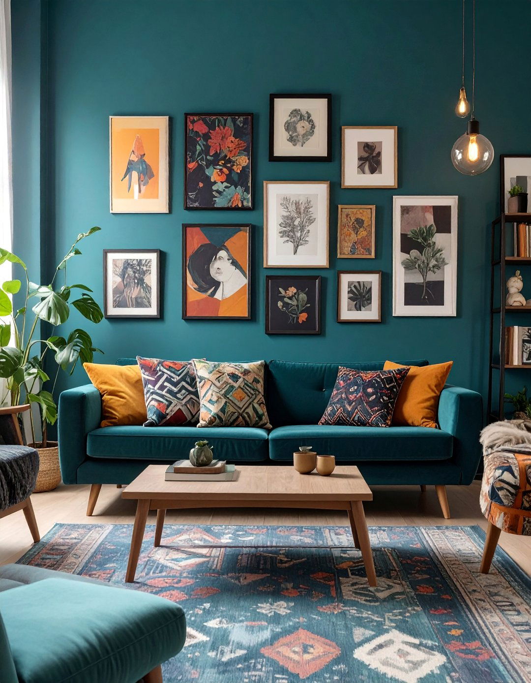 Velvet Clad Dark Living Room - 30 dark living room ideas