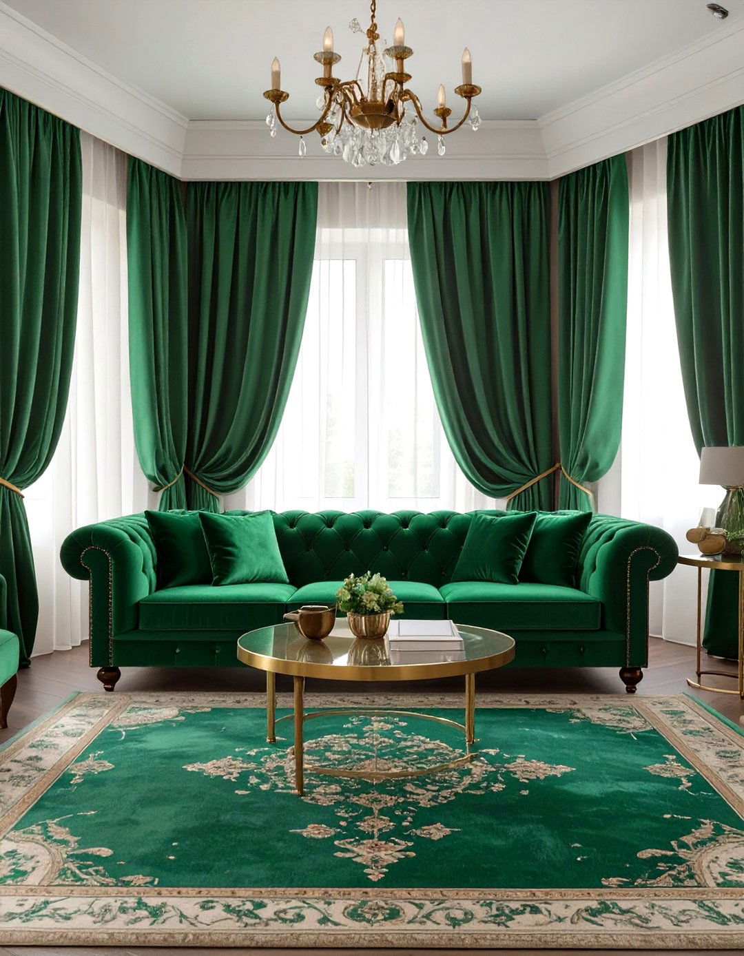 Velvet Curtains for a Luxurious Living Room - 30 curtain ideas for living room