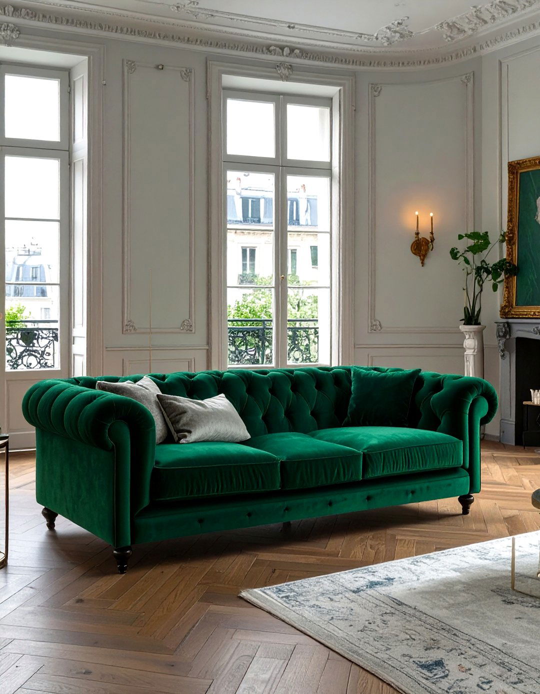 Velvet Upholstered Furniture - 30 what is parisian interior design ideas