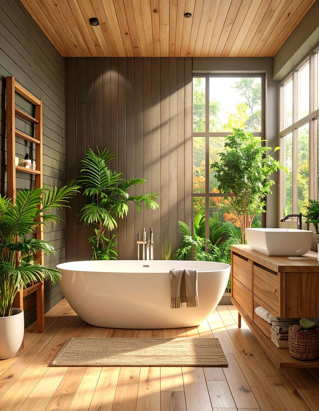 Vertical Black Shiplap Bathroom Accent Wall - 30 shiplap bathroom ideas