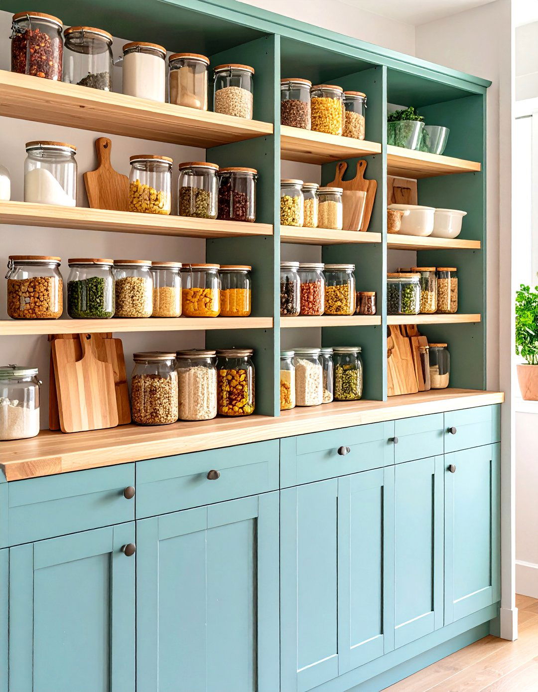 Vertical Dividers for Pantry Shelves - 30 pantry shelf ideas