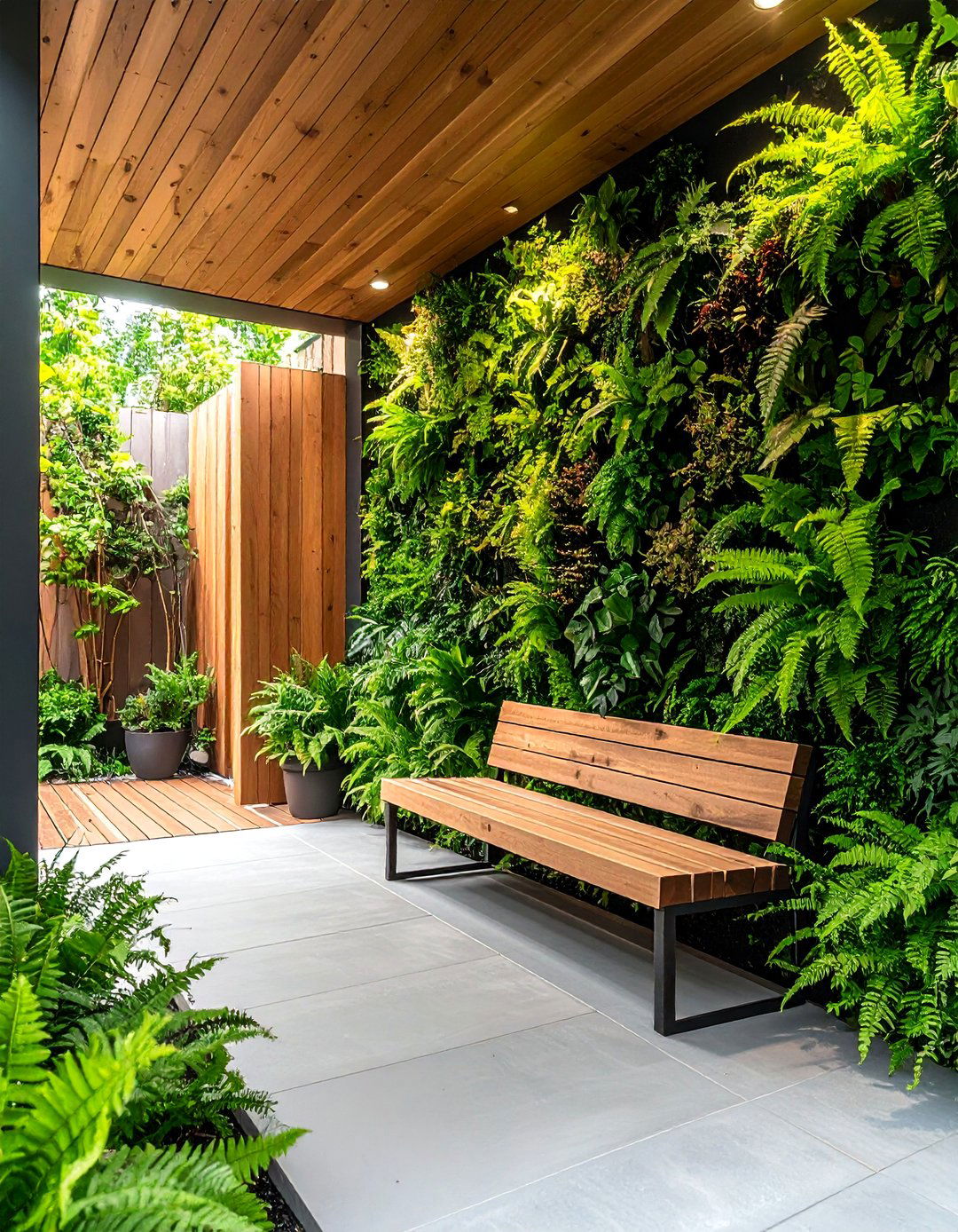 Vertical Garden Porch Wall - 30 31 modern front porch ideas