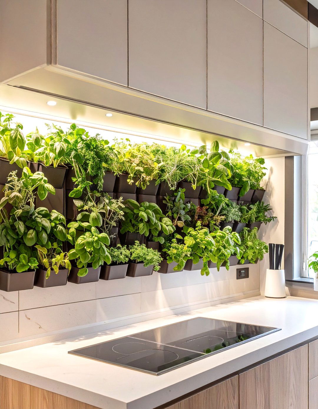 Vertical Garden Soffit - 30 creative ideas for kitchen soffits