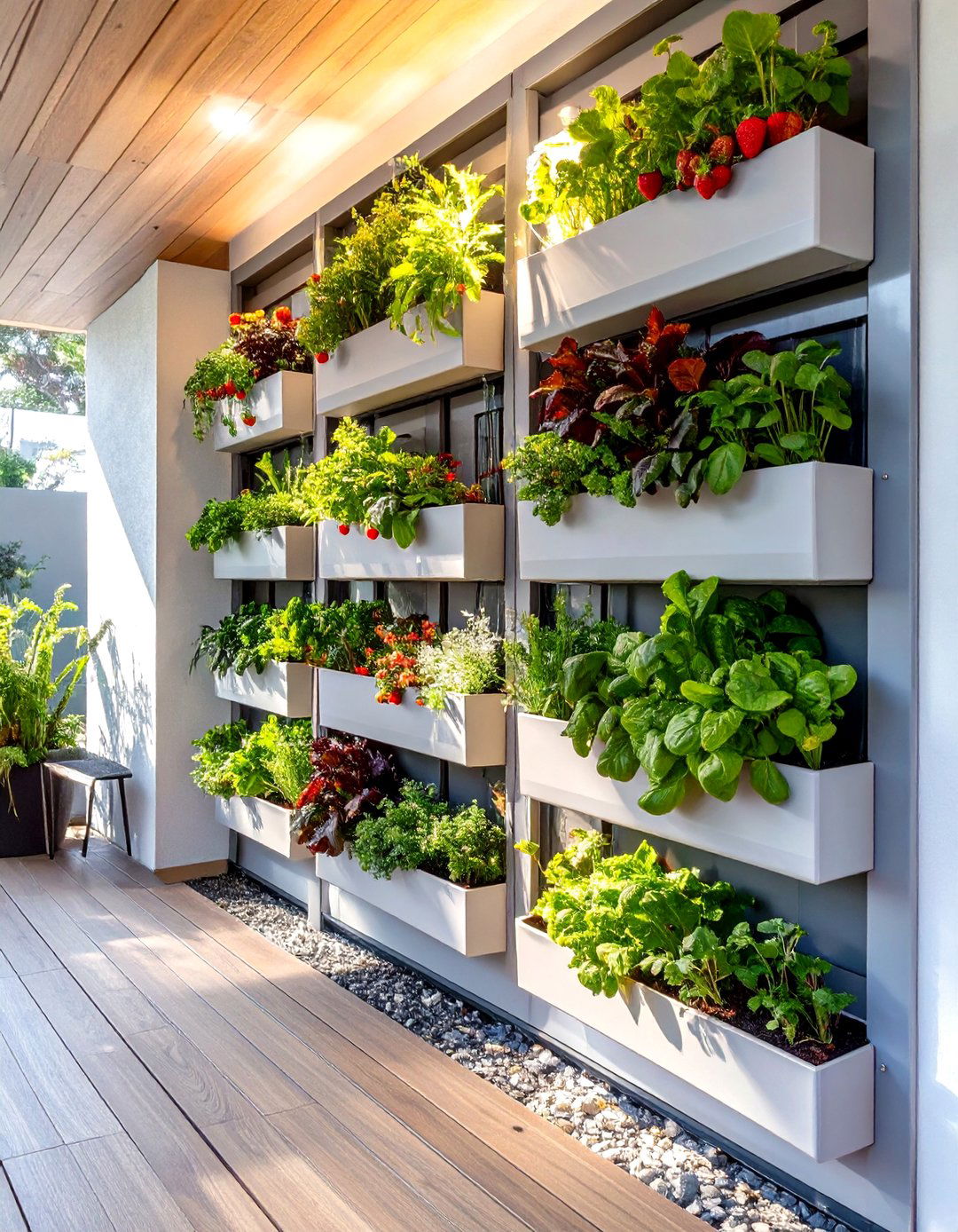 Vertical Garden Wall for Small Spaces - 30 creative vegetable garden design ideas