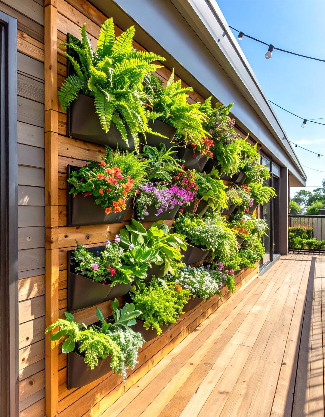 Vertical Garden for a Small Deck - 30 small deck decorating ideas