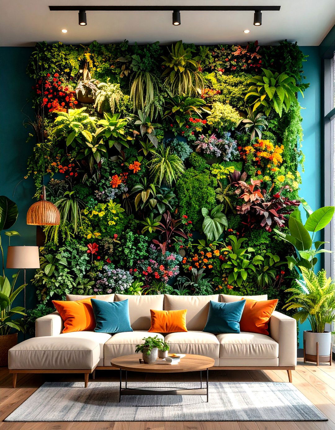 Vertical Garden or Living Wall - 30 large wall decor ideas for living room
