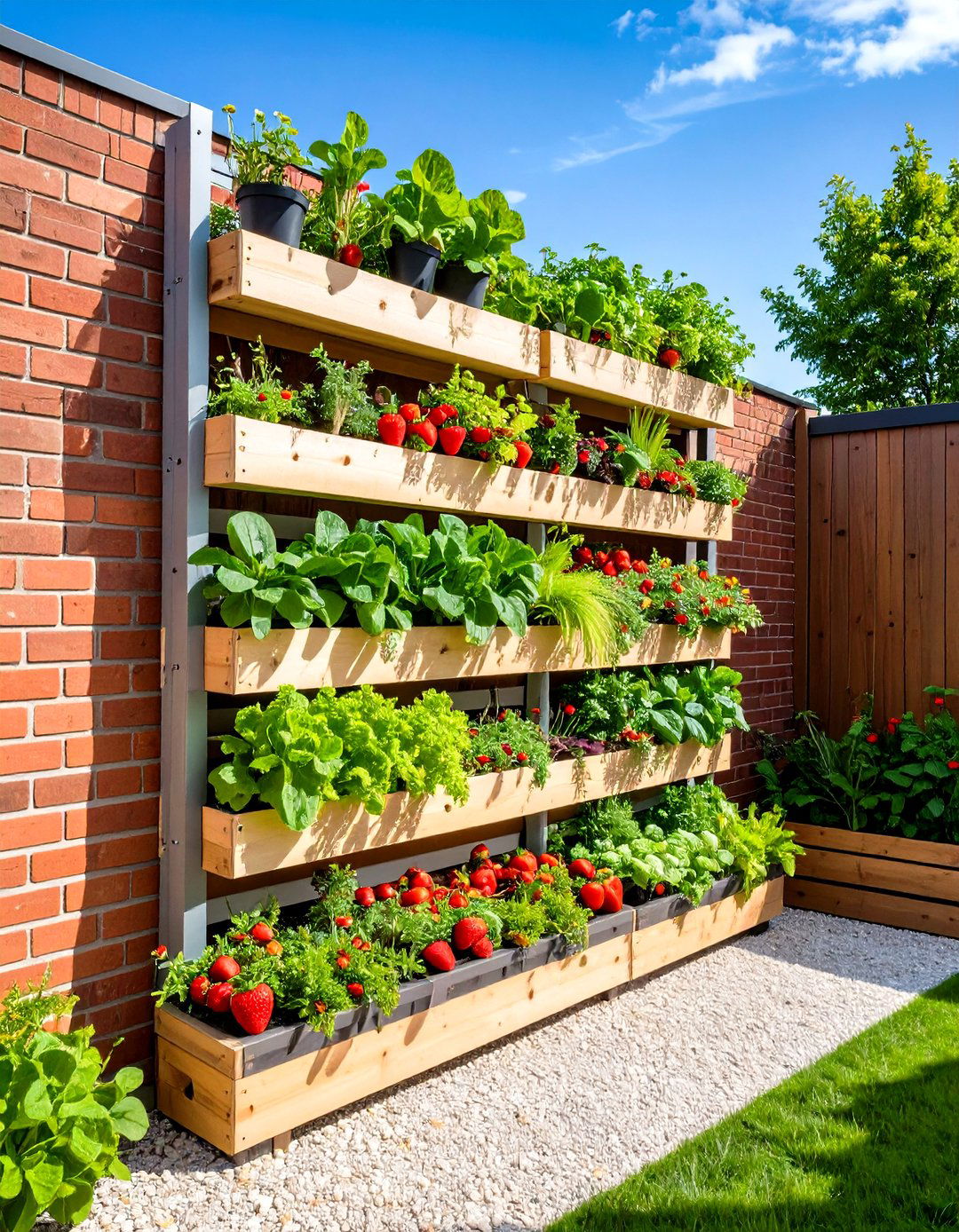 Vertical Pallet Garden Bed - 30 garden bed design ideas