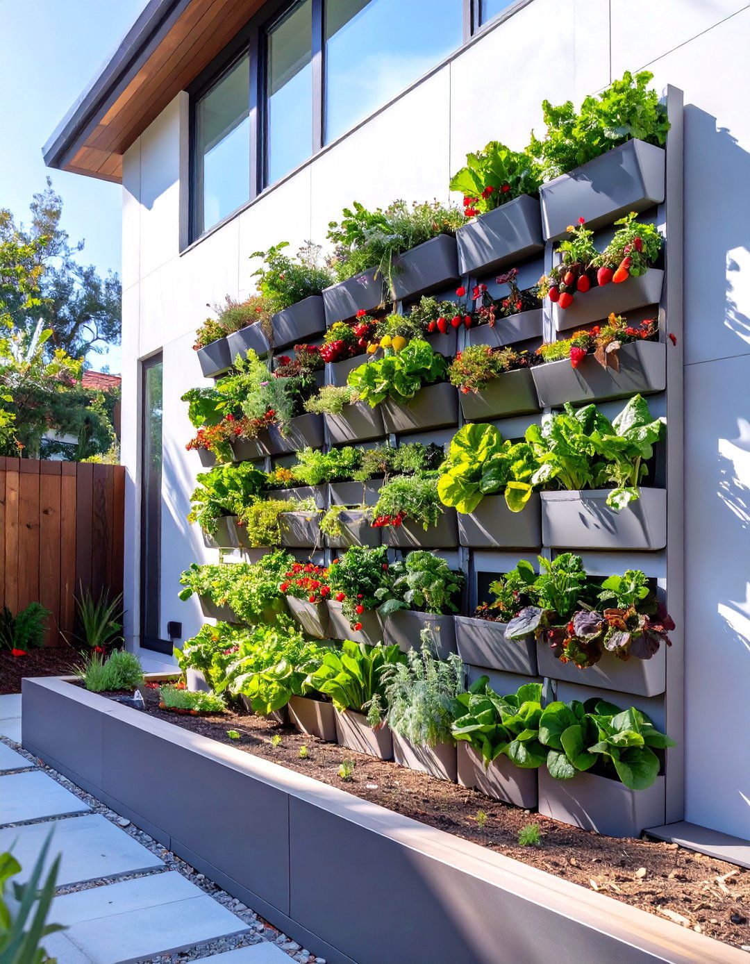 Vertical Raised Garden Bed Walls - 30 modern raised garden bed ideas