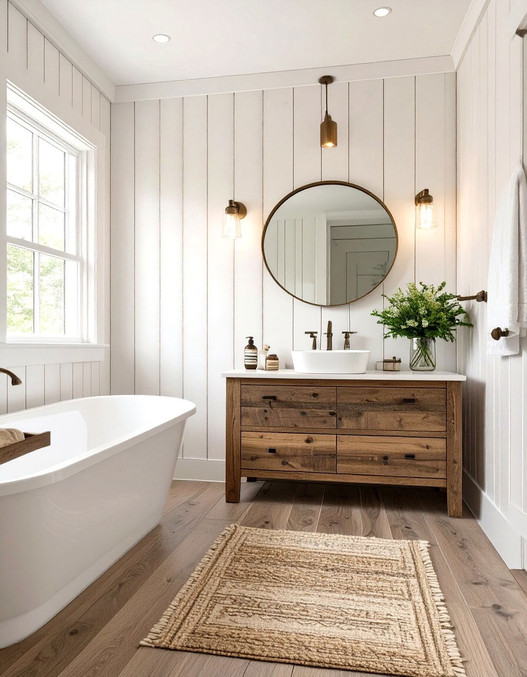 Vertical Shiplap Half Bathroom - 30 modern half bathroom ideas