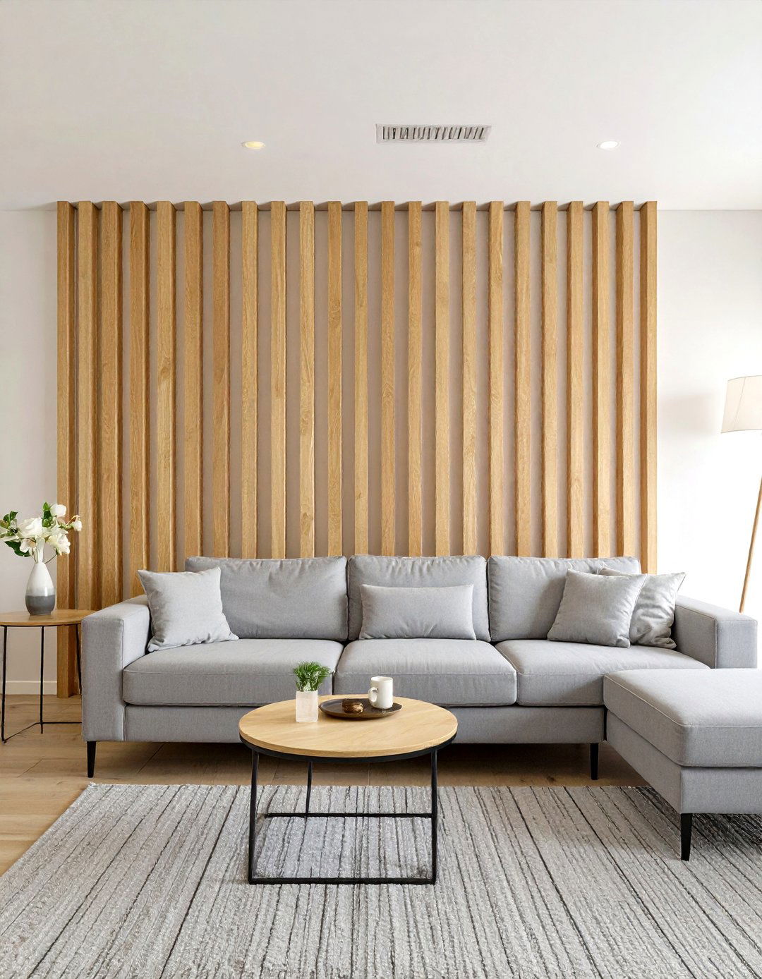 Vertical Slat Wood Accent Wall - 30 wood accent wall ideas