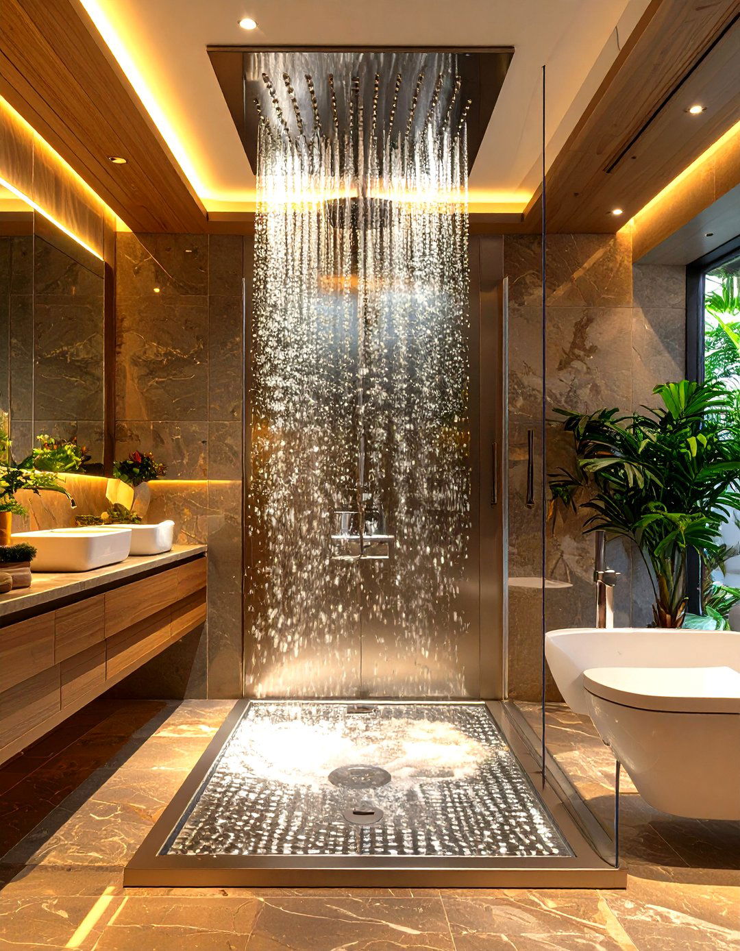 Vertical Spa Shower System - 30 tub to shower conversion ideas