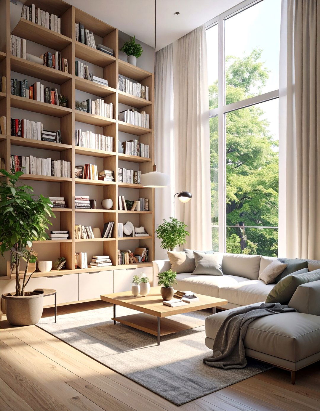 Vertical Space Utilization - 30 narrow living room ideas