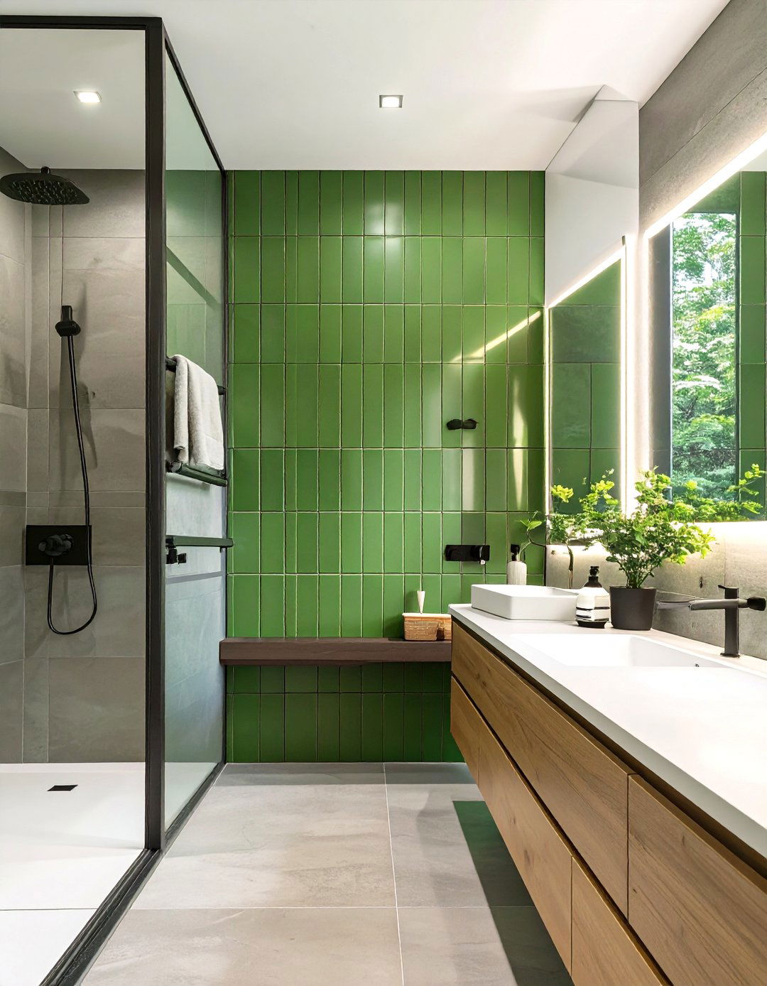 Vertical Stacked Bathroom Wall Tiles - 30 bathroom tiles design images ideas