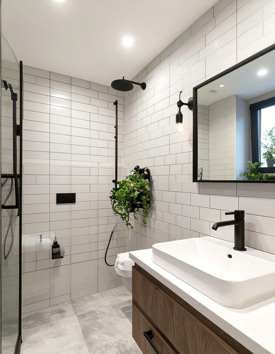 Vertical Stacked Subway Tile - 30 bathroom tile ideas for small bathrooms