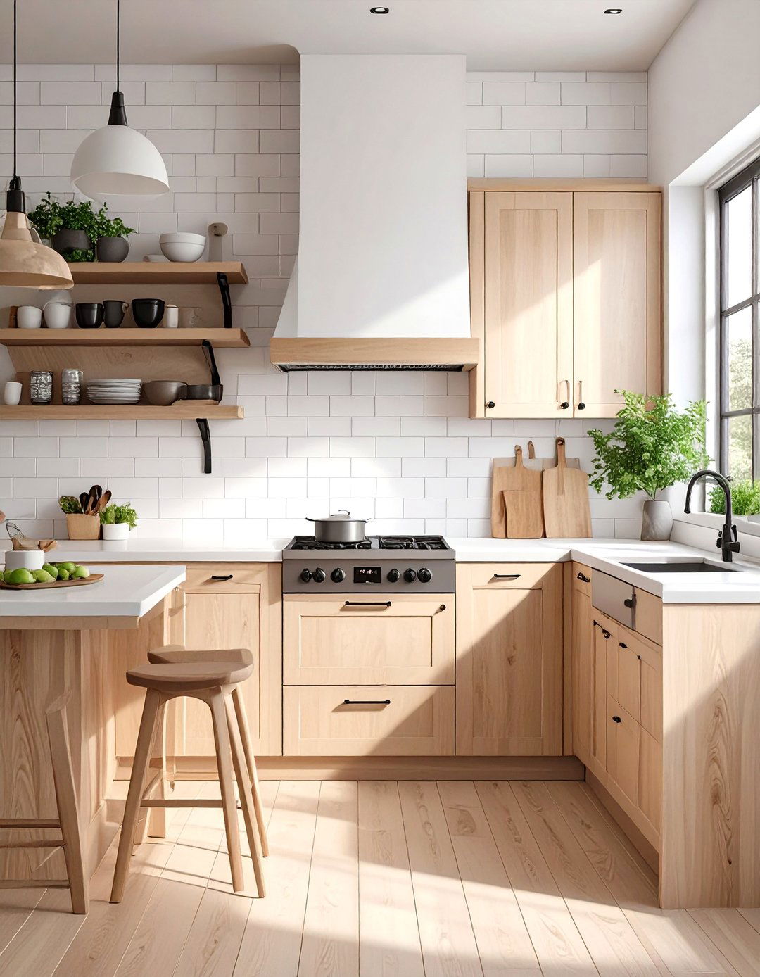 Vertical Stacked Subway Tile - 30 backsplash tile ideas