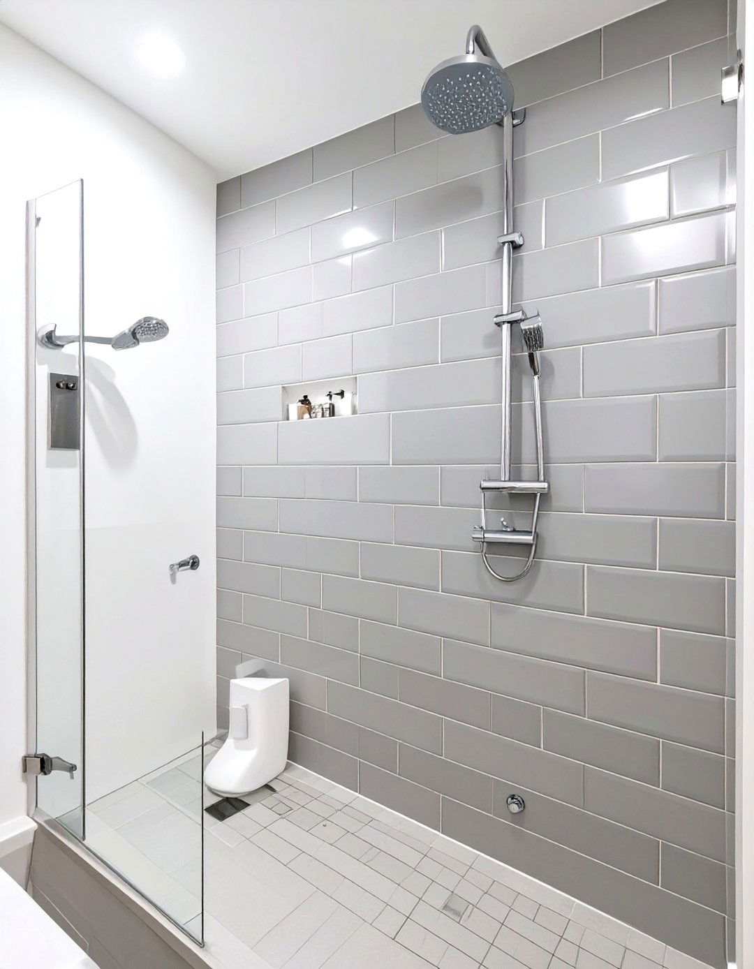 Vertical Stacked Subway Tiles - 30 tile ideas for bathroom