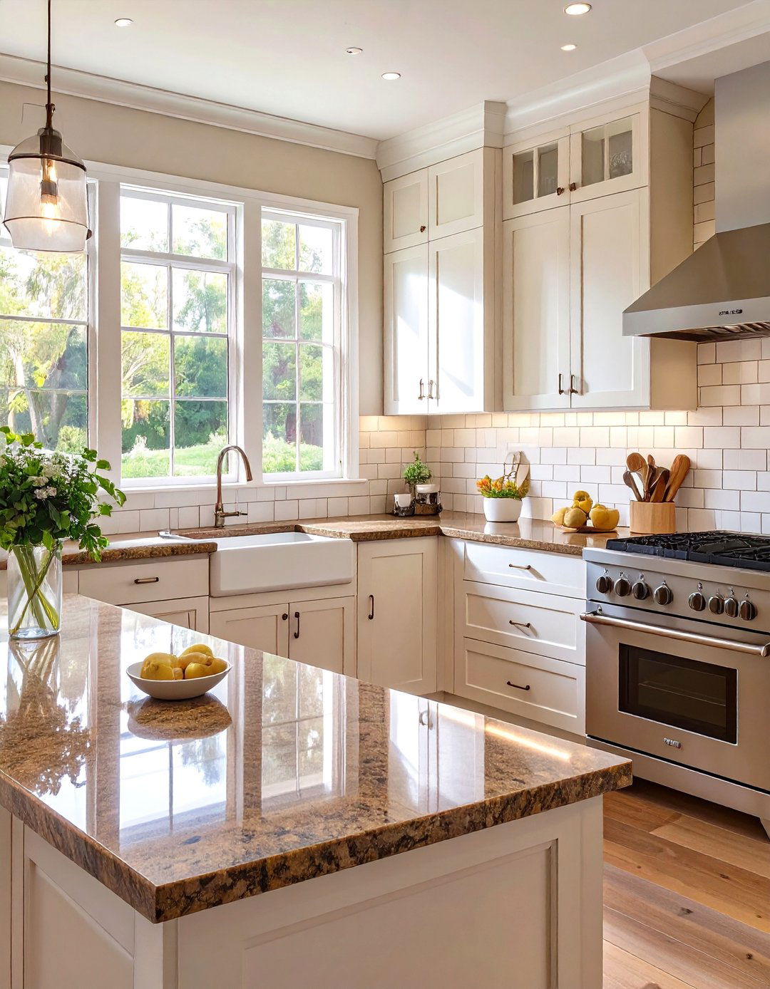 Vertical Stacked Tile Backsplash - 30 backsplash ideas for fantasy brown granite countertops