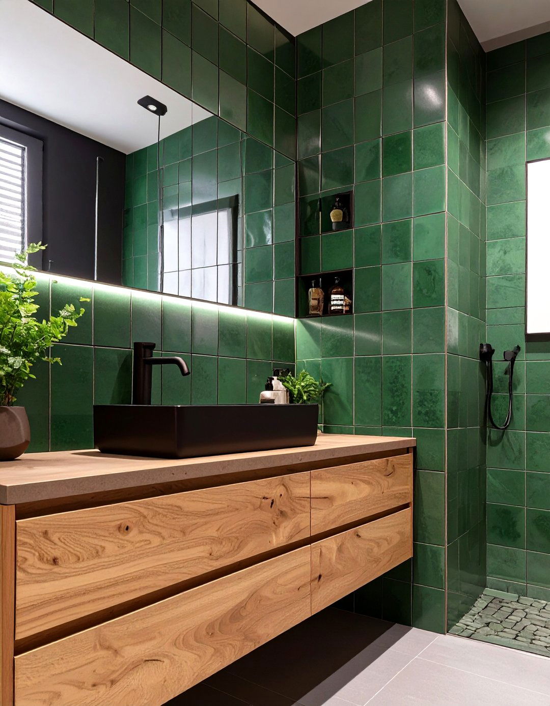 Vertical Stacked Tile Bathroom Backsplash - 30 bathroom vanity backsplash ideas