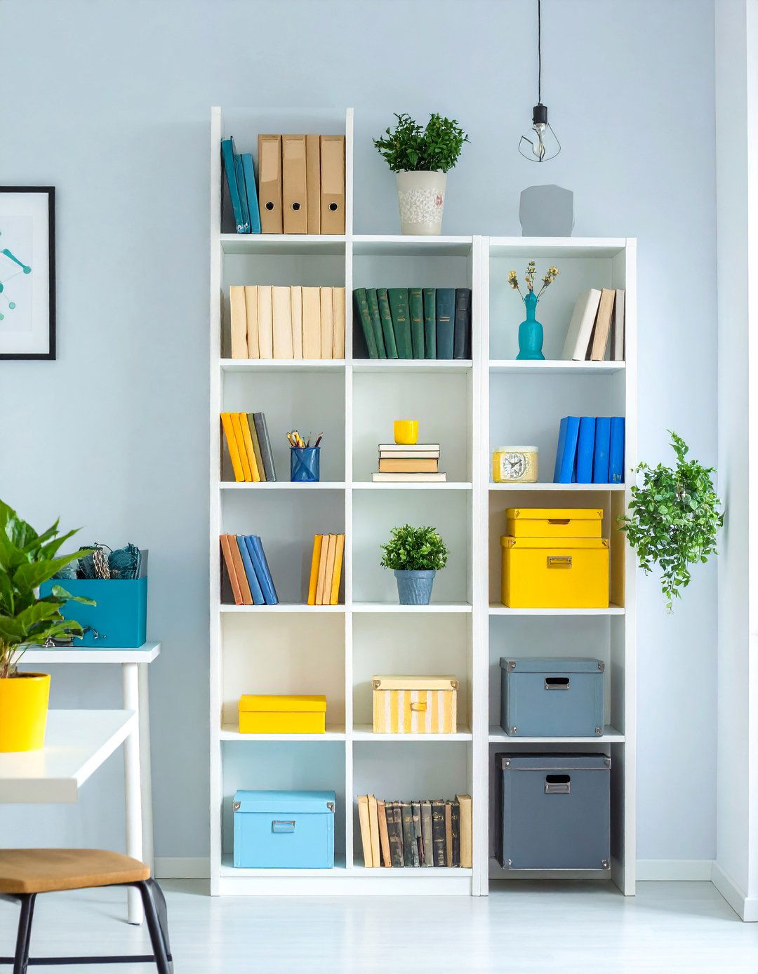 Vertical Storage Solutions for Small Office - 30 small office decor ideas for work