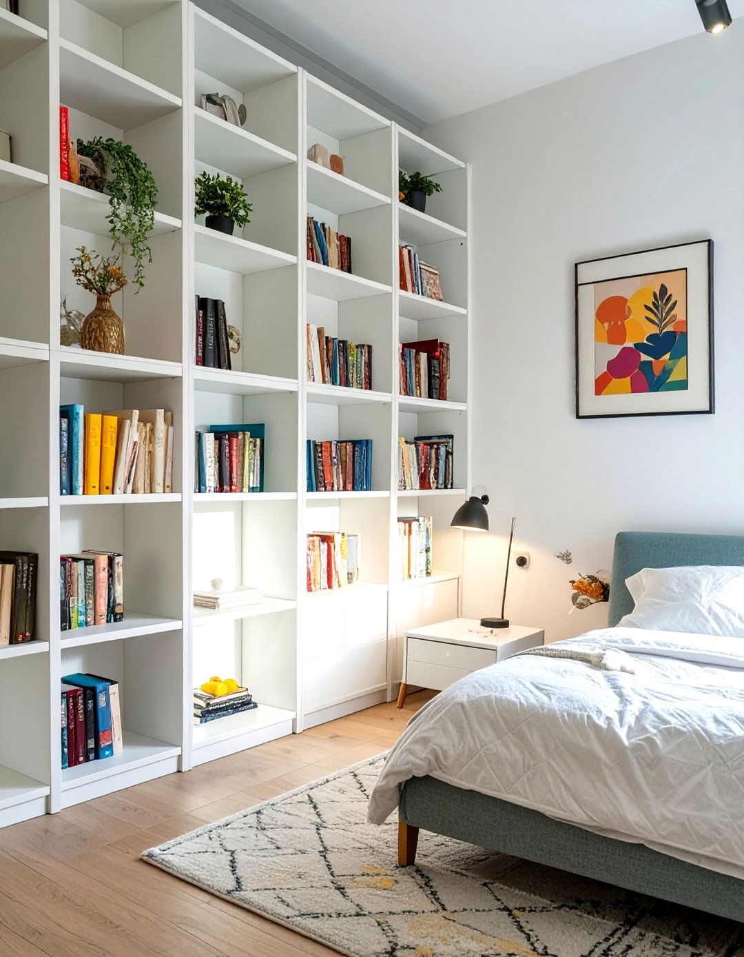 Vertical Storage in Small Bedroom Decor - 30 small bedroom decor ideas