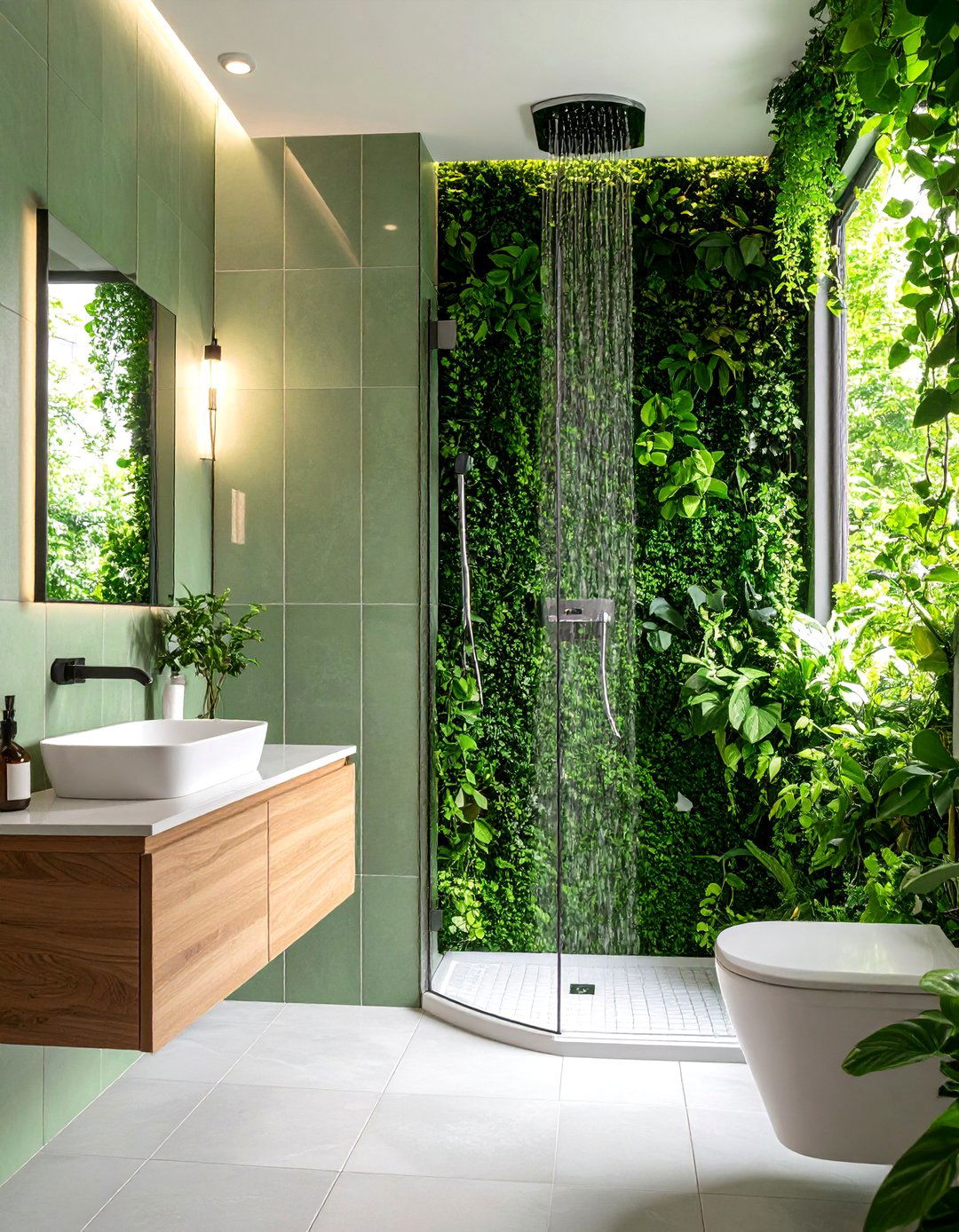 Vertical Tile Layout for Height - 30 50 small bathroom ideas with shower and toilet