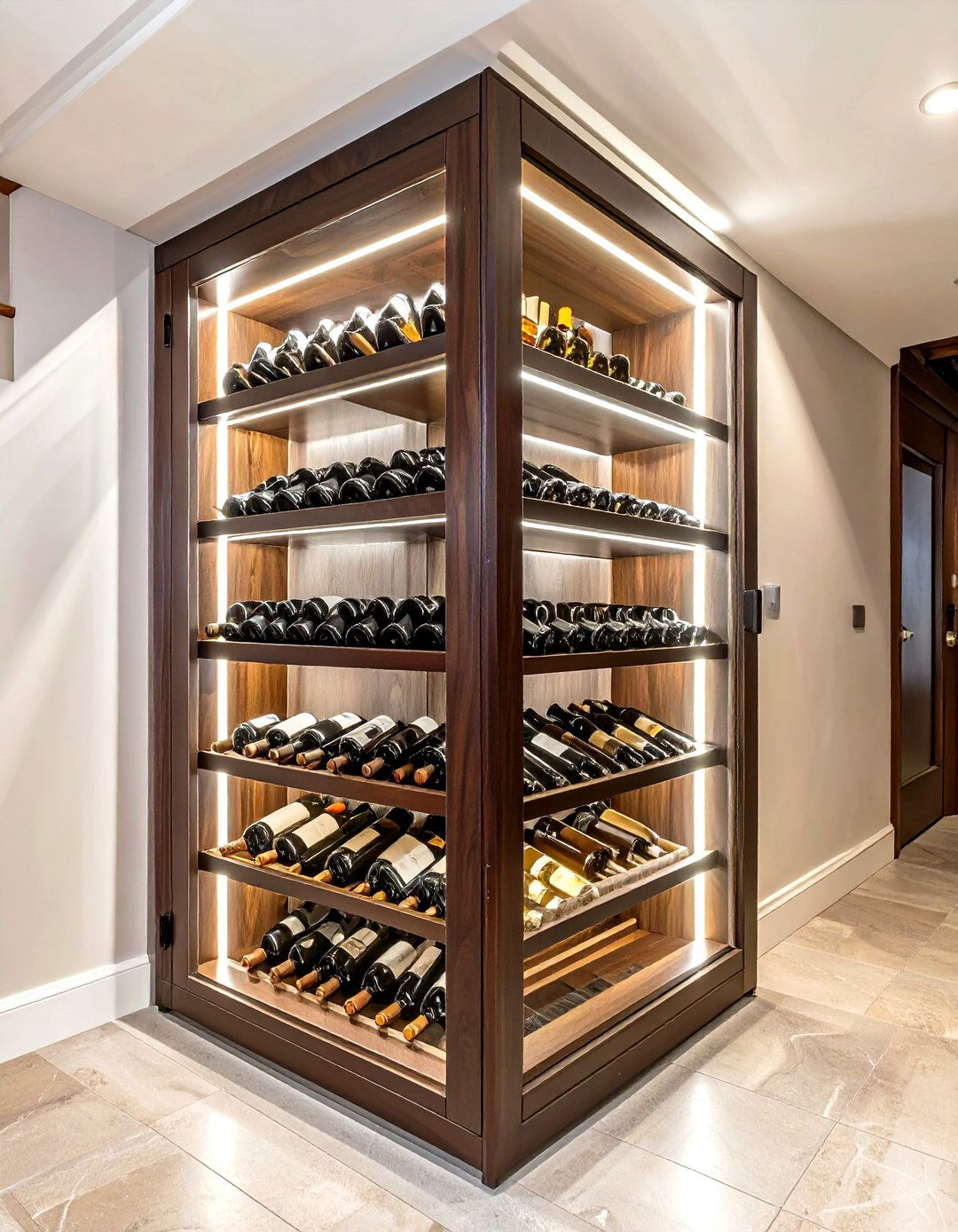 Vertical Wine Rack Under Basement Stairs - 30 under basement stairs ideas