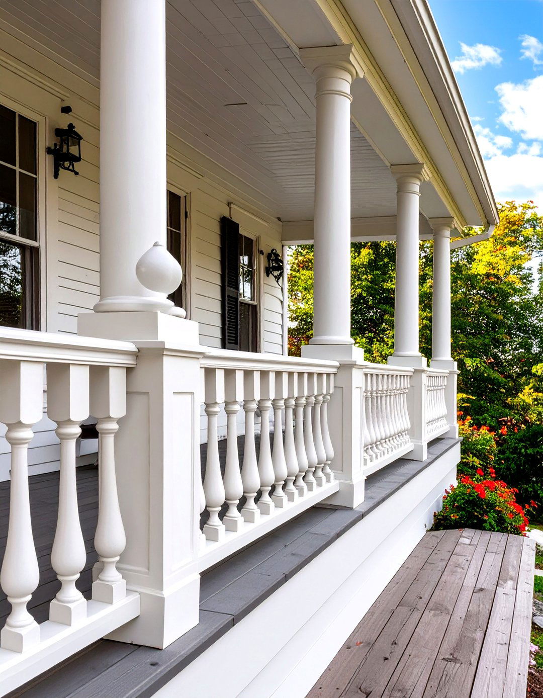 Vertical Wood Slat Deck Railing - 30 wood deck deck railing ideas