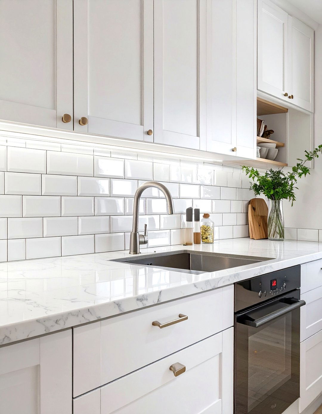 Vertically Stacked Subway Tile Backsplash - 30 subway tile backsplash ideas