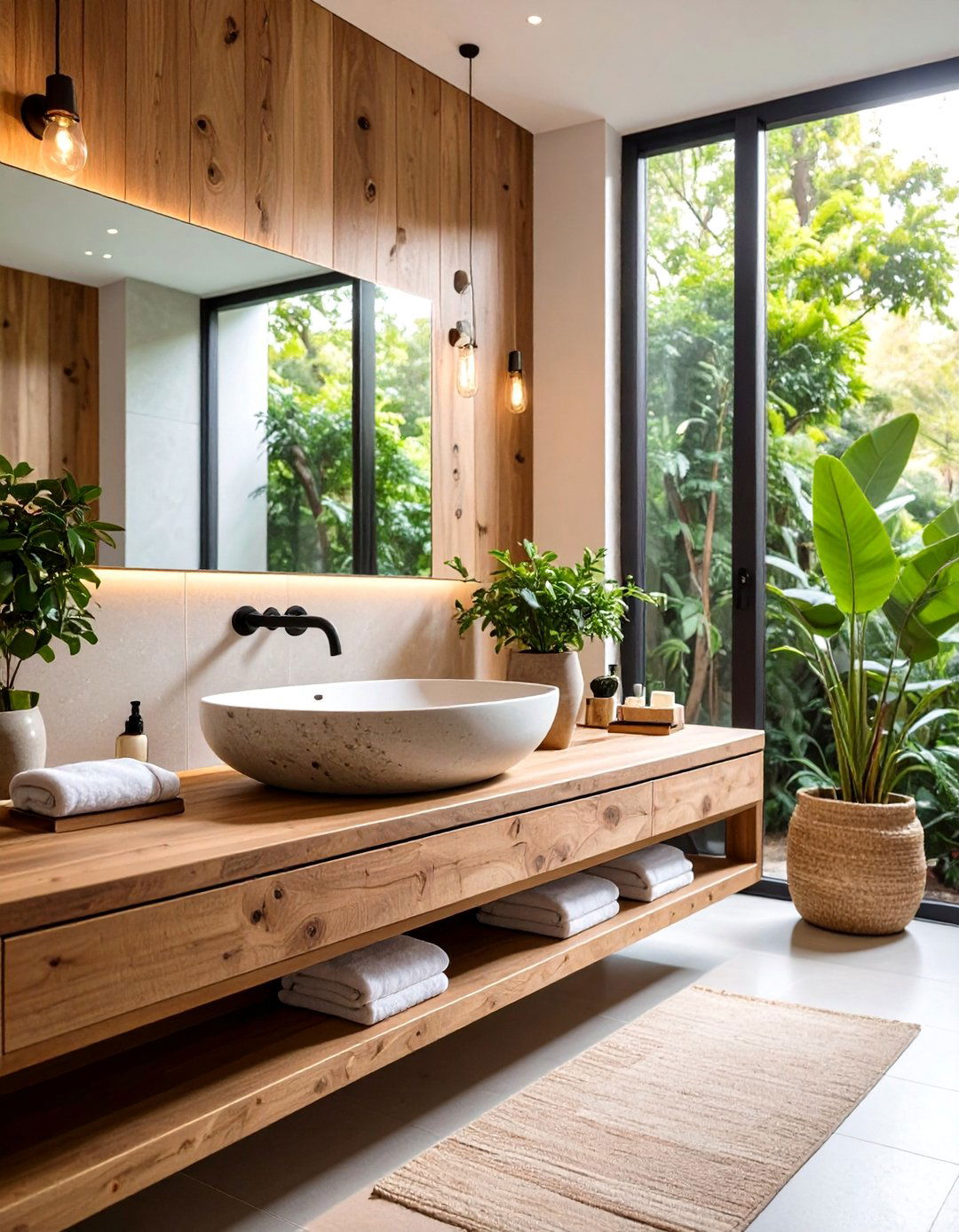 Vessel Sink Atop a Counter in a Bathroom - 30 12 bathroom ideas