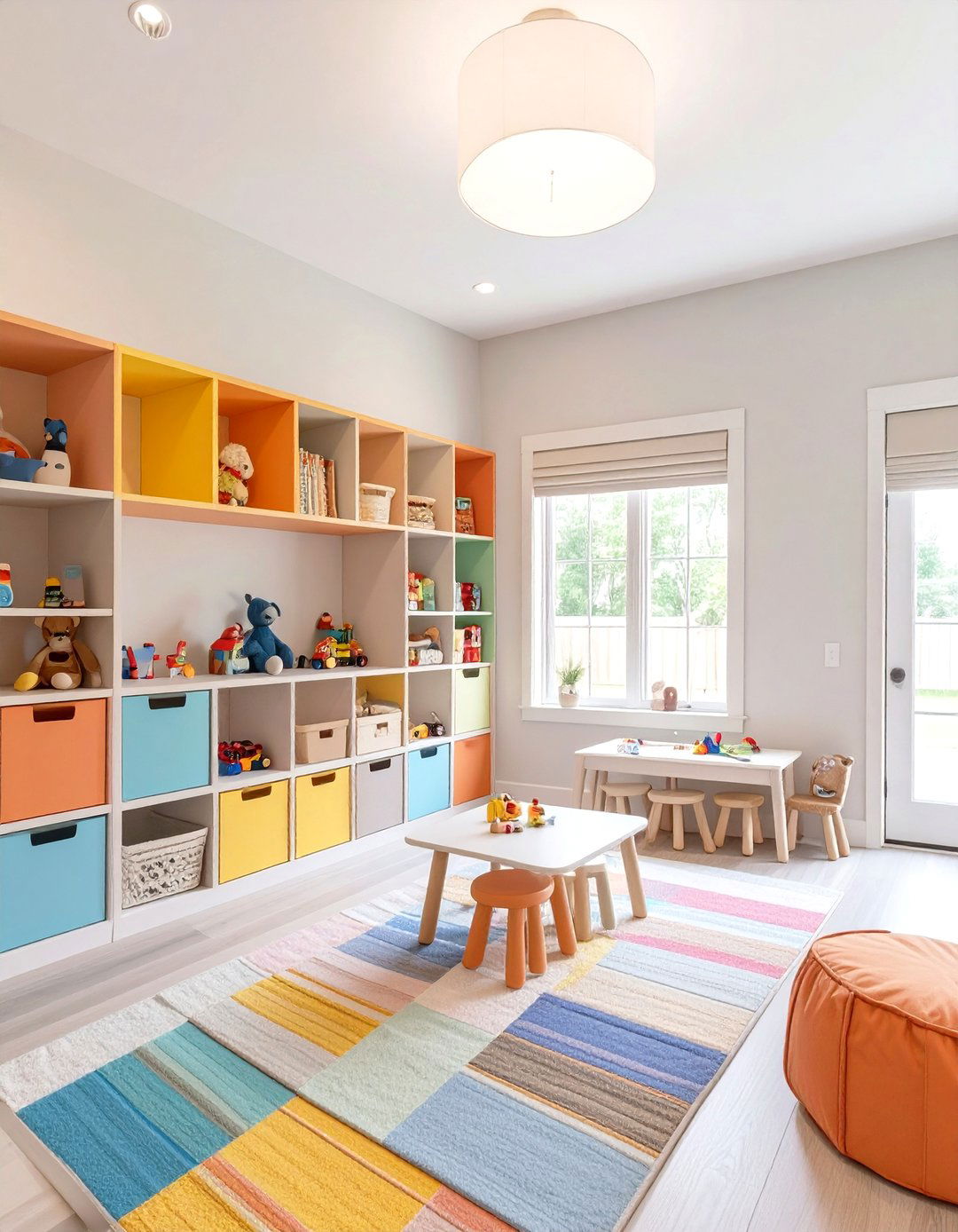 Vibrant Kids Playroom Zone - 30 bonus room above garage ideas
