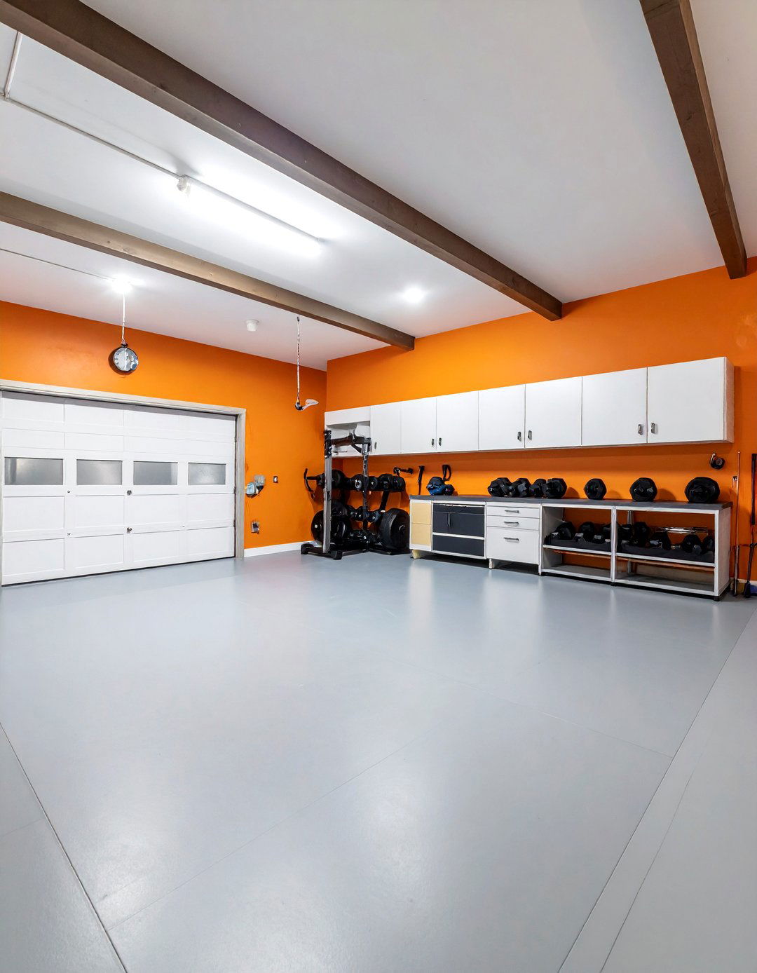 Vibrant Orange Energy Zone - 30 garage paint color ideas