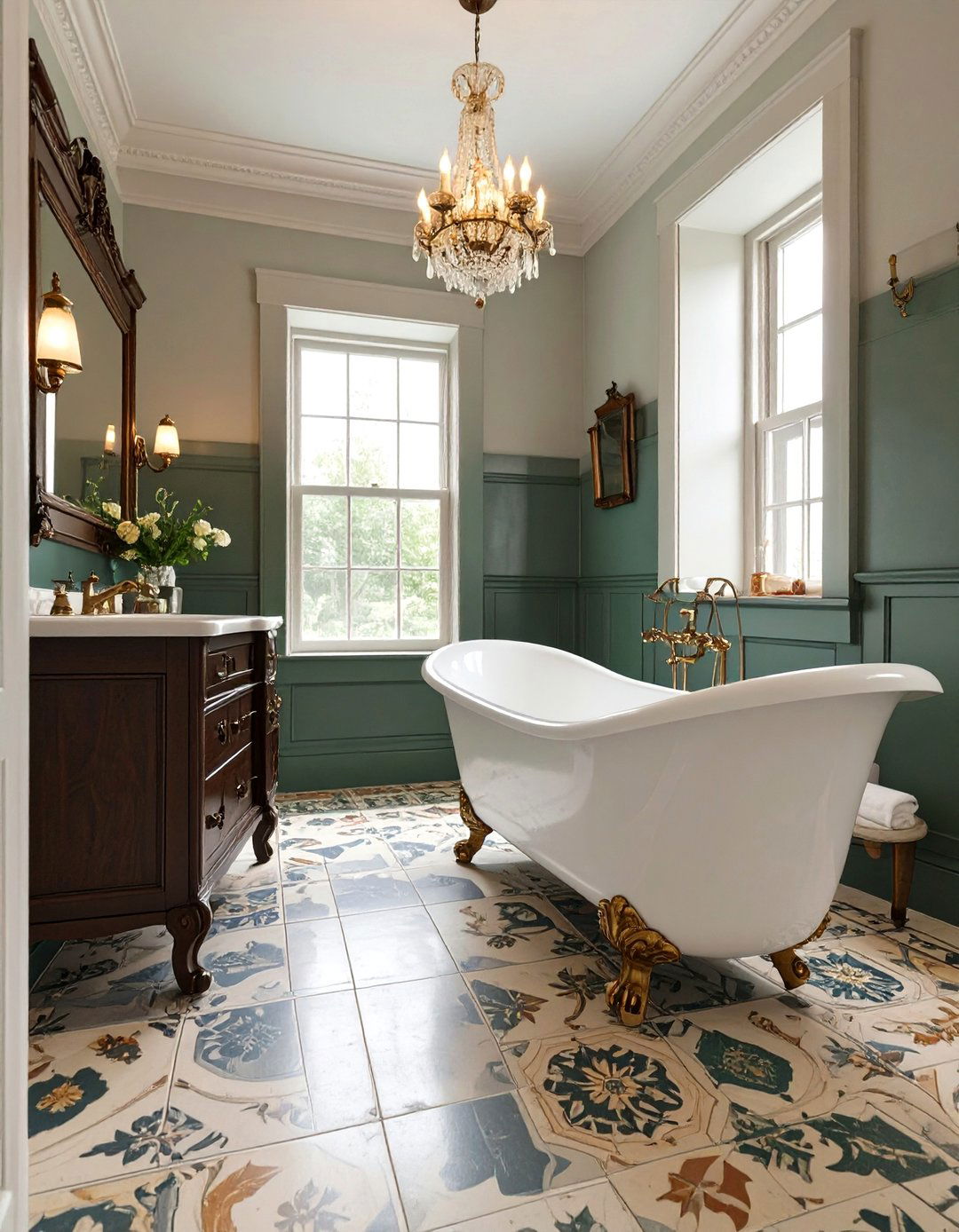 Victorian Elegance Bathroom - 30 bathroom theme ideas