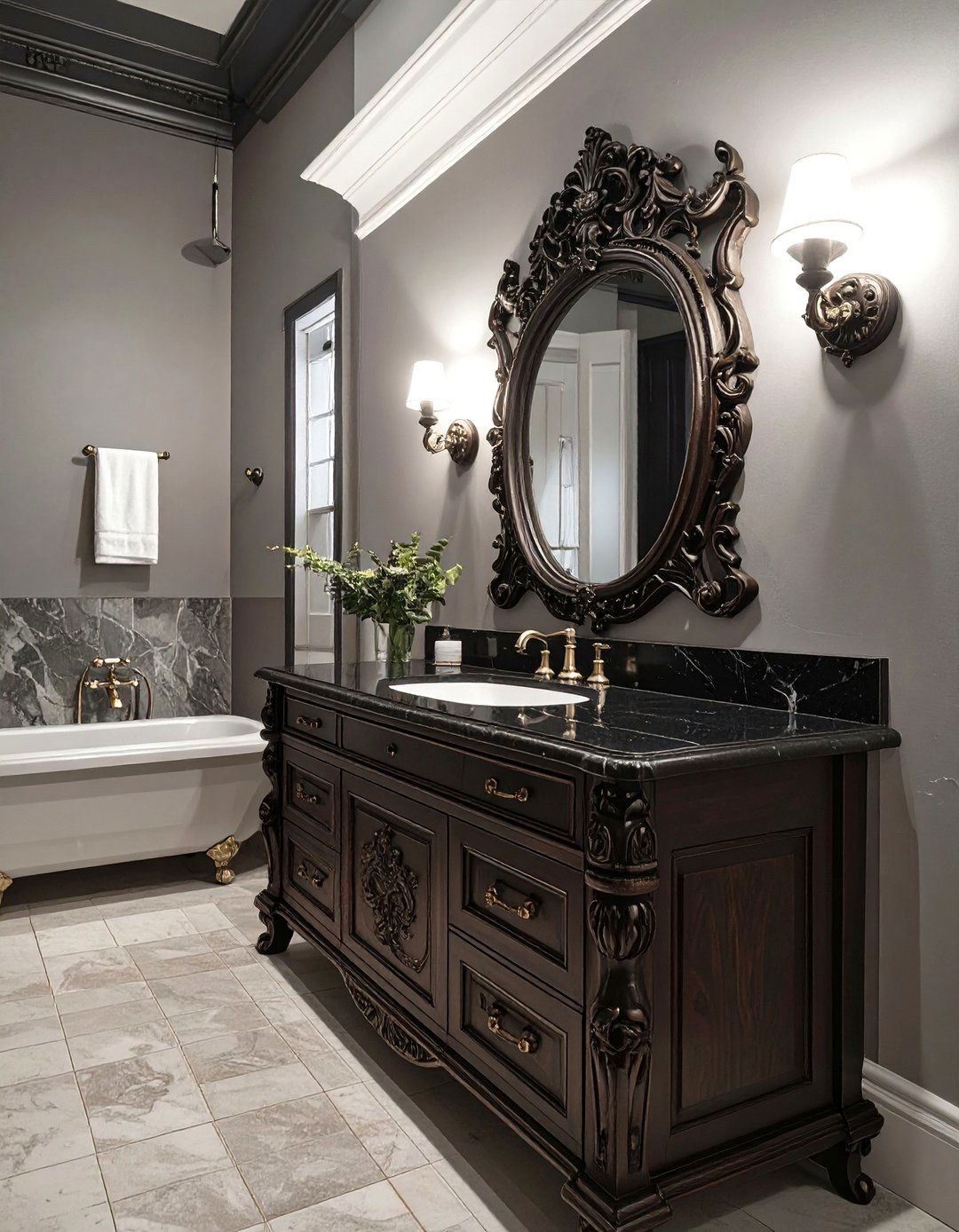 Victorian Gothic Bathroom - 30 bathroom furniture ideas