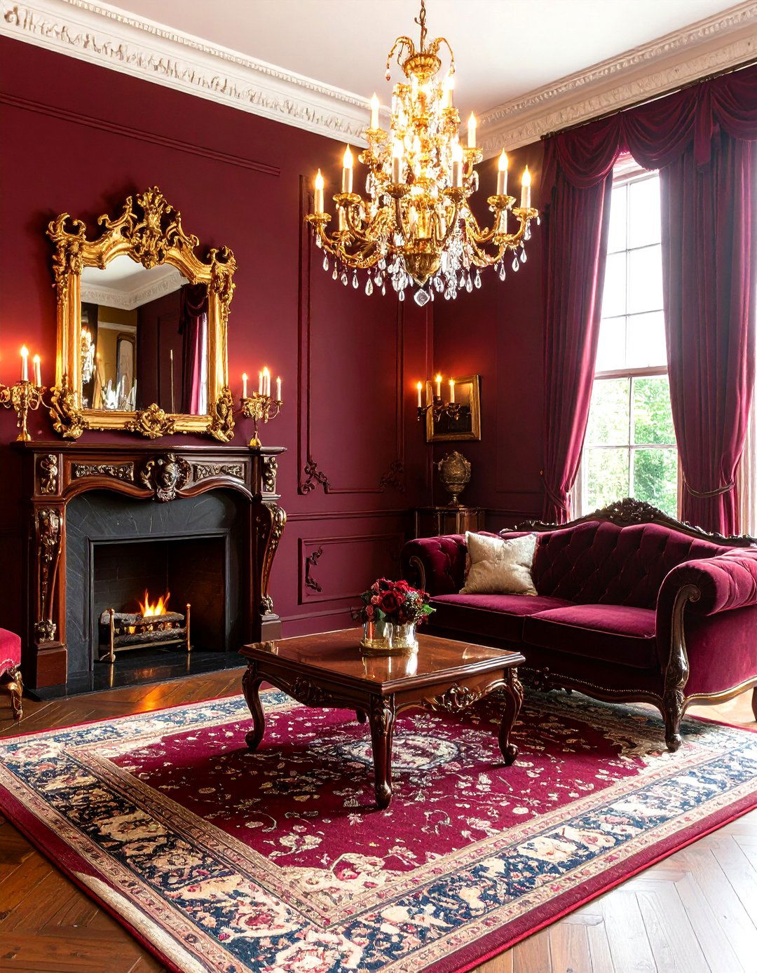 Victorian Gothic Living Room - 30 elegant living room ideas