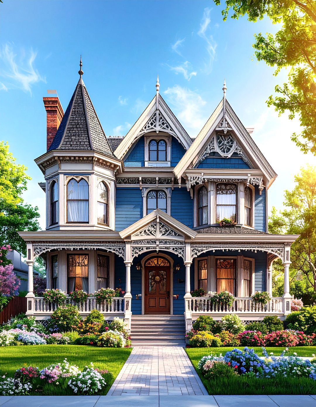 Victorian Gothic Revival House Design - 30 2 storey house design ideas