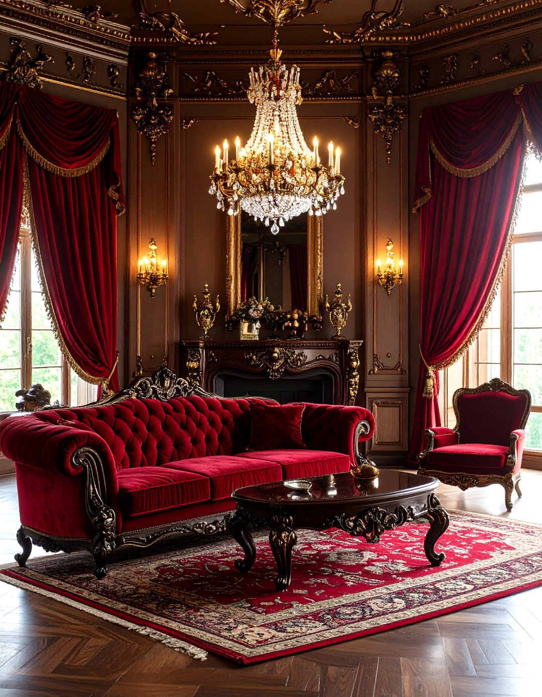 Victorian Living Room Grandeur - 30 aesthetic living room ideas