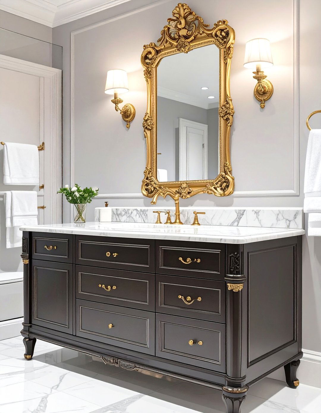 Victorian Style Bathroom Cabinet - 30 bathroom cabinet ideas