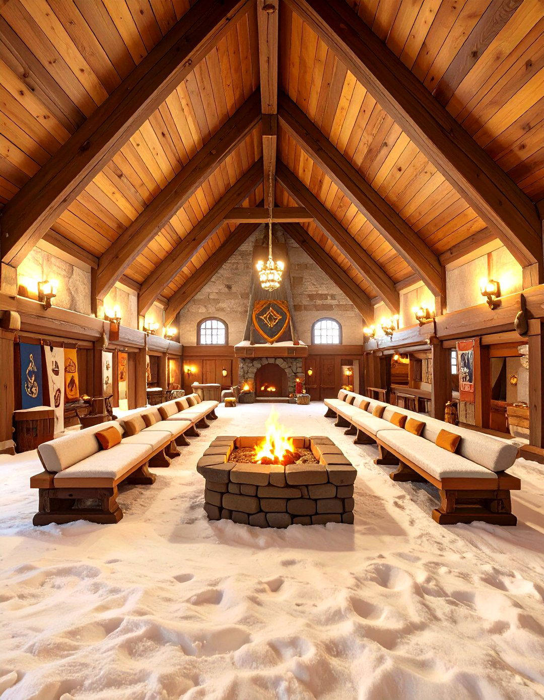 Viking Mead Hall - 30 interior design minecraft ideas