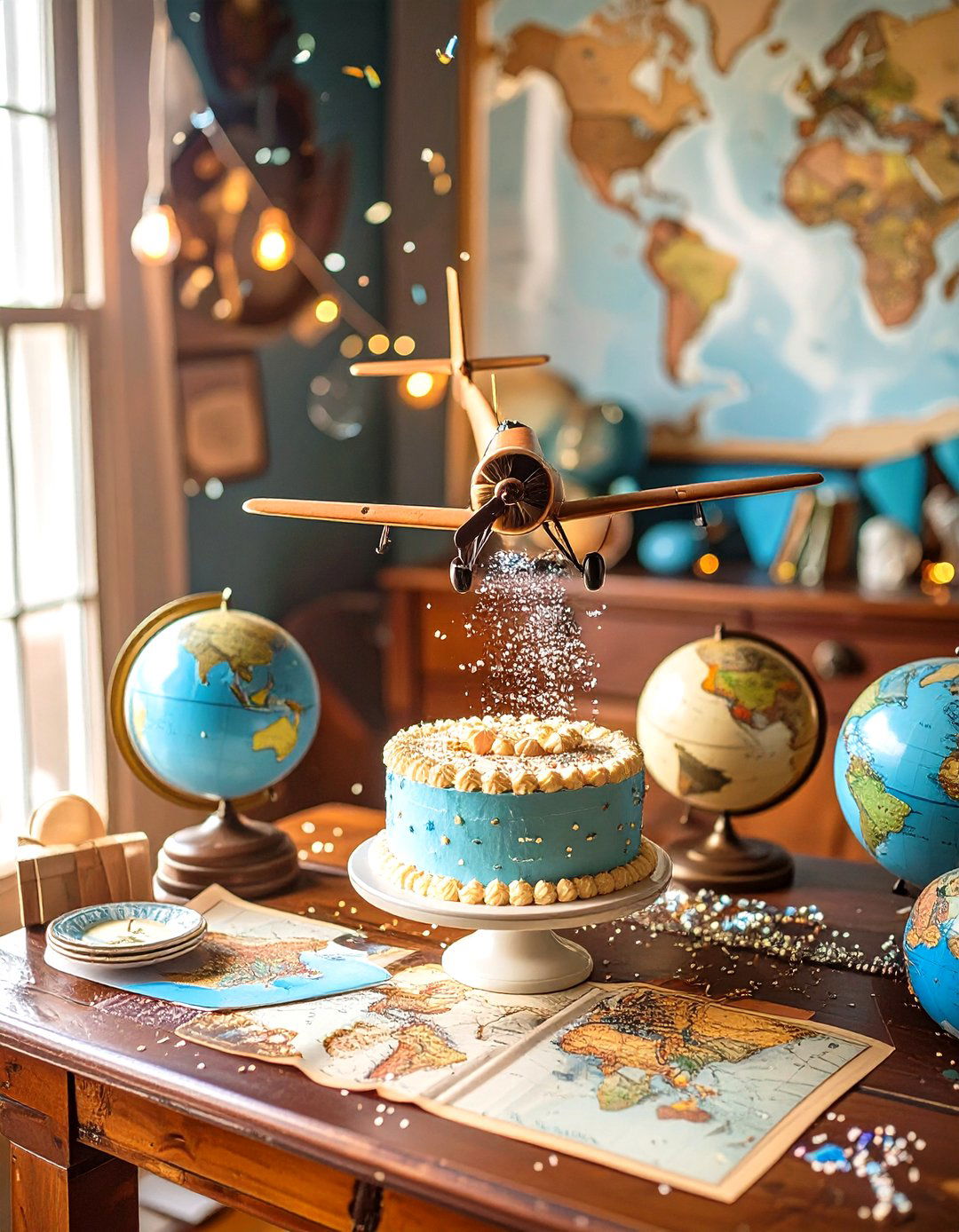 Vintage Airplane Sprinkle Shower - 30 sprinkle shower ideas