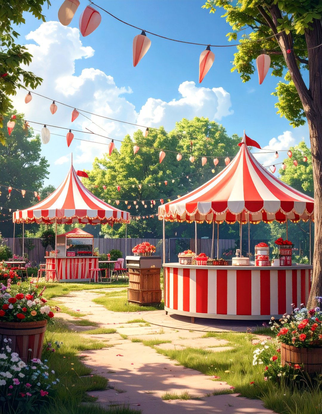 Vintage Carnival Funfair Party - 30 backyard party ideas