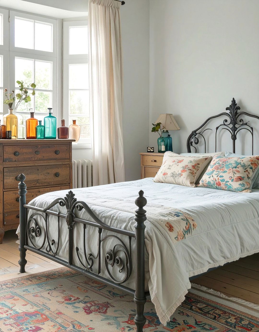 Vintage Charm Bedroom - 30 apartment bedroom ideas