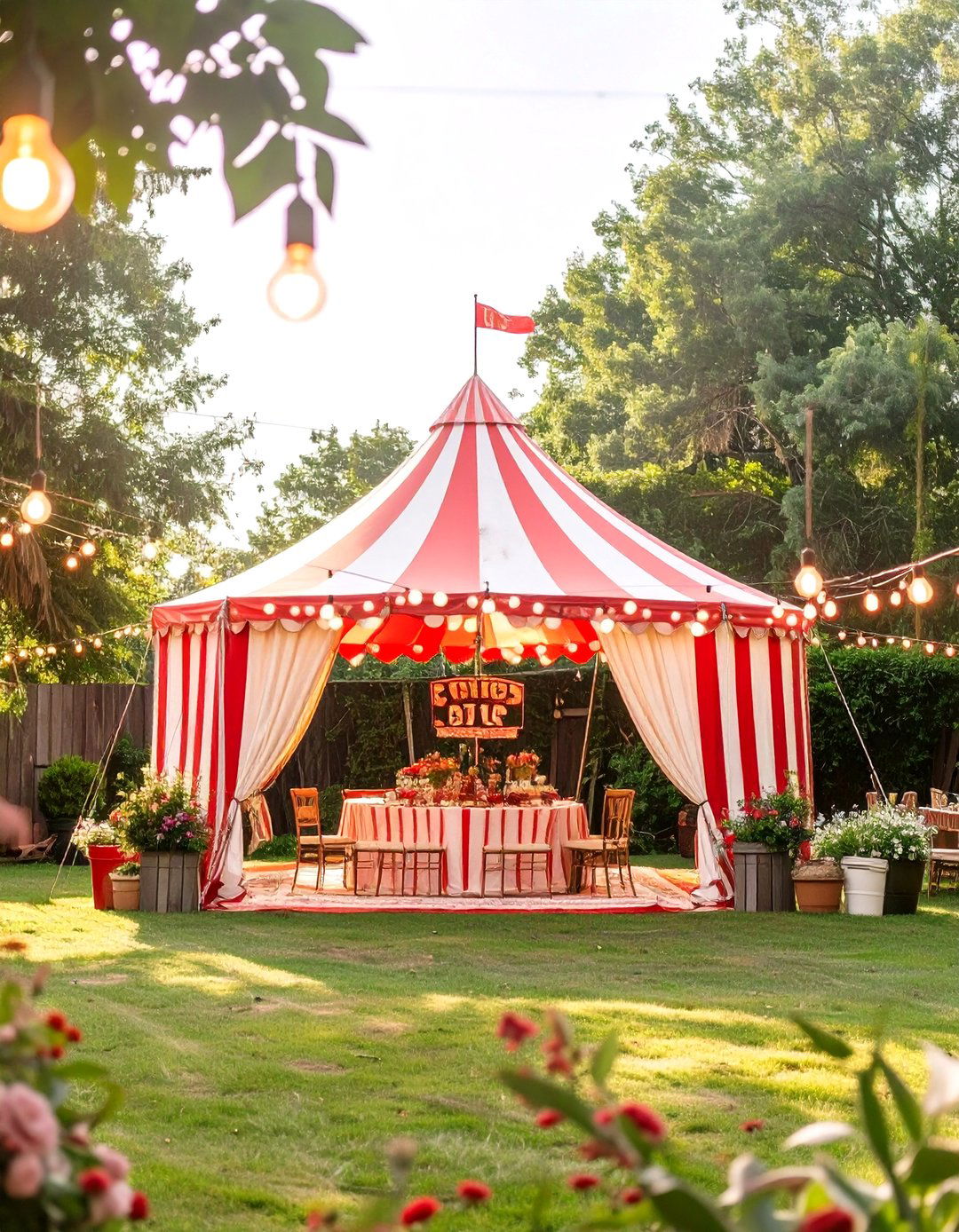 Vintage Circus Spectacle - 30 backyard sweet 16 party ideas at home