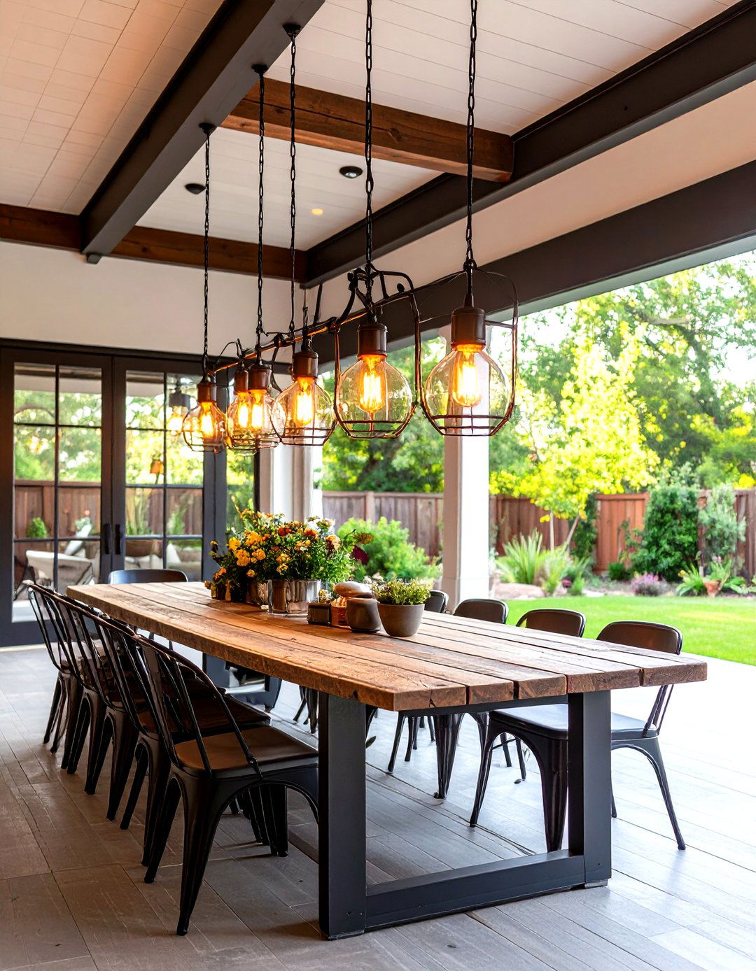 Vintage Edison Bulb Patio Chandeliers - 30 patio lighting ideas