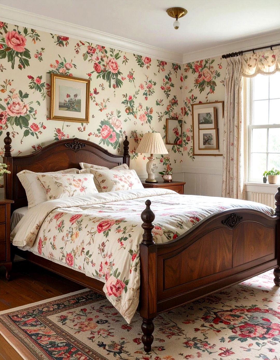 Vintage Floral Bedroom - 30 cute bedroom ideas