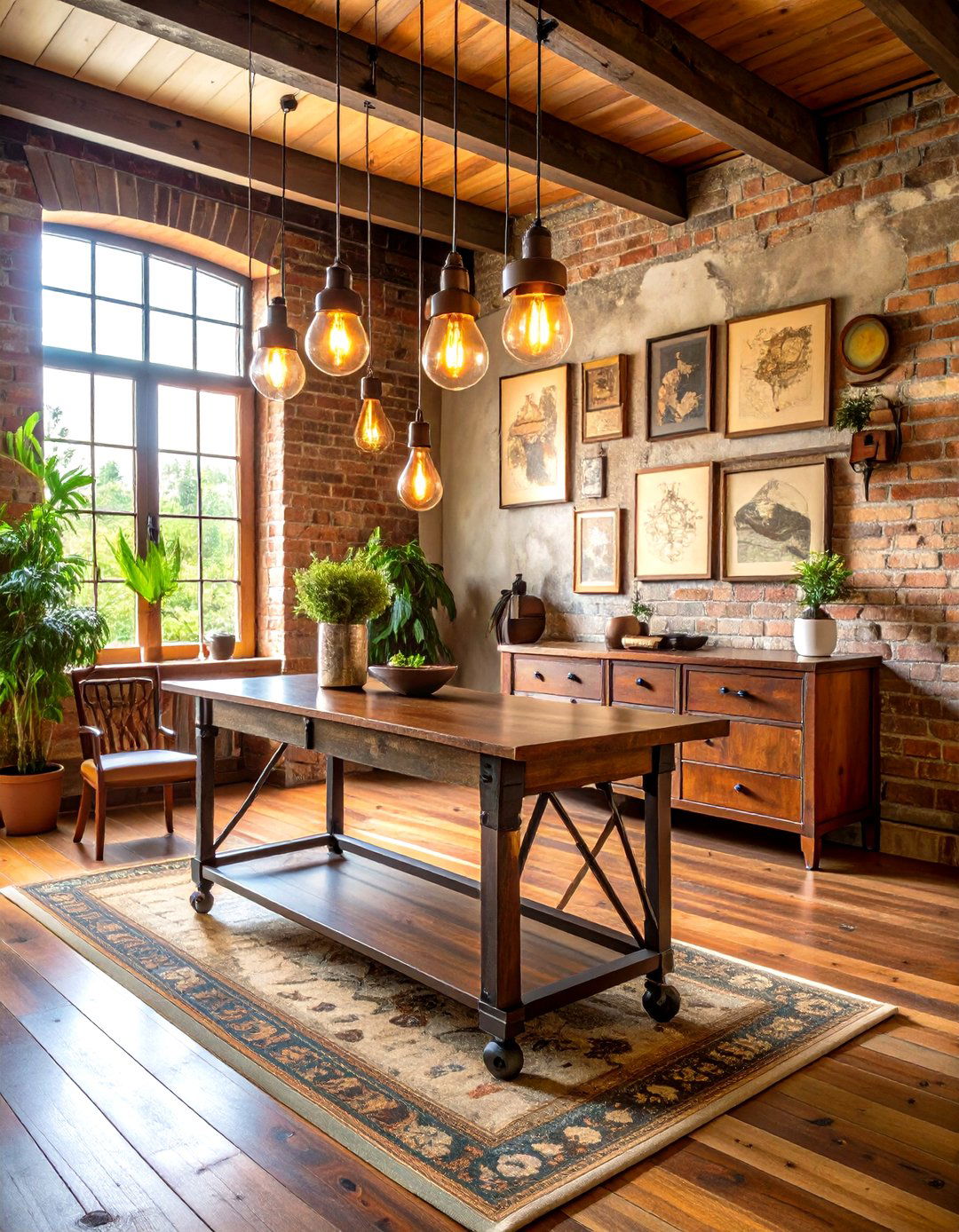 Vintage Industrial Foyer with Reclaimed Finds - 30 foyer furniture ideas