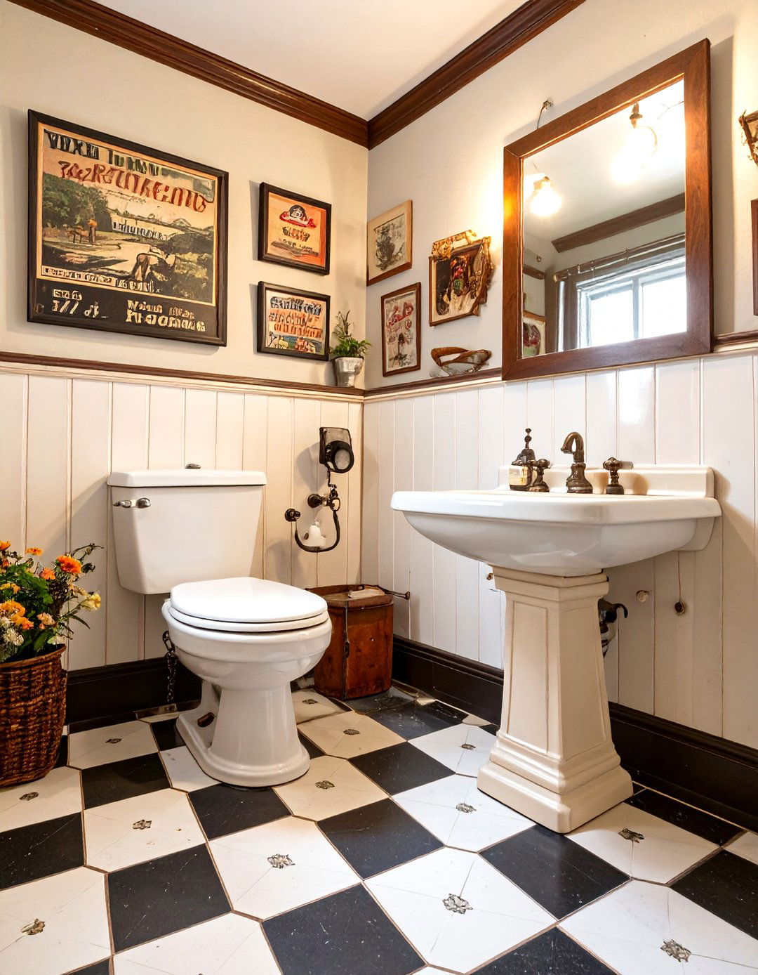 Vintage Inspired Country Bathroom - 30 country bathroom ideas