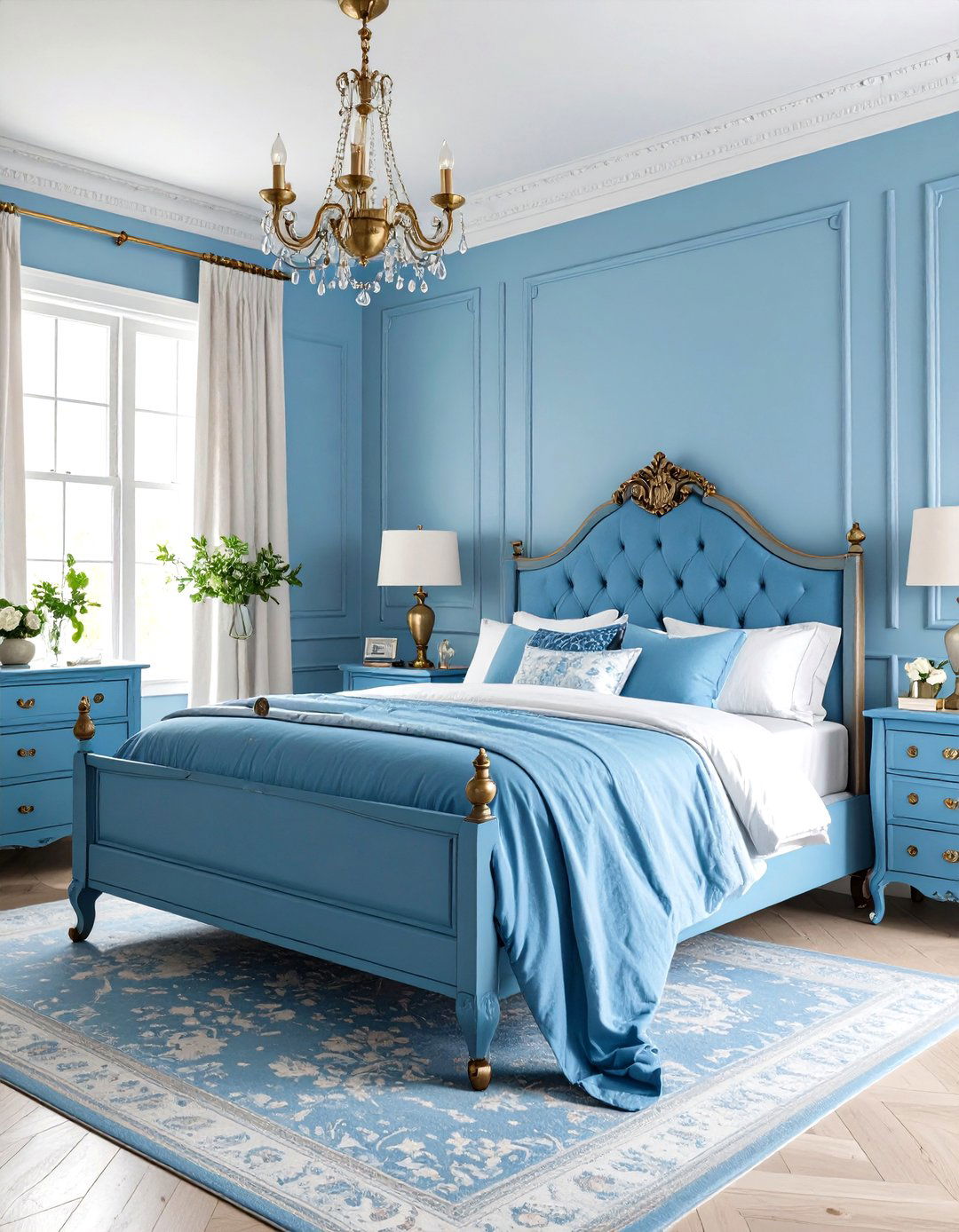 Vintage Light Blue Bedroom - 30 light blue bedroom ideas