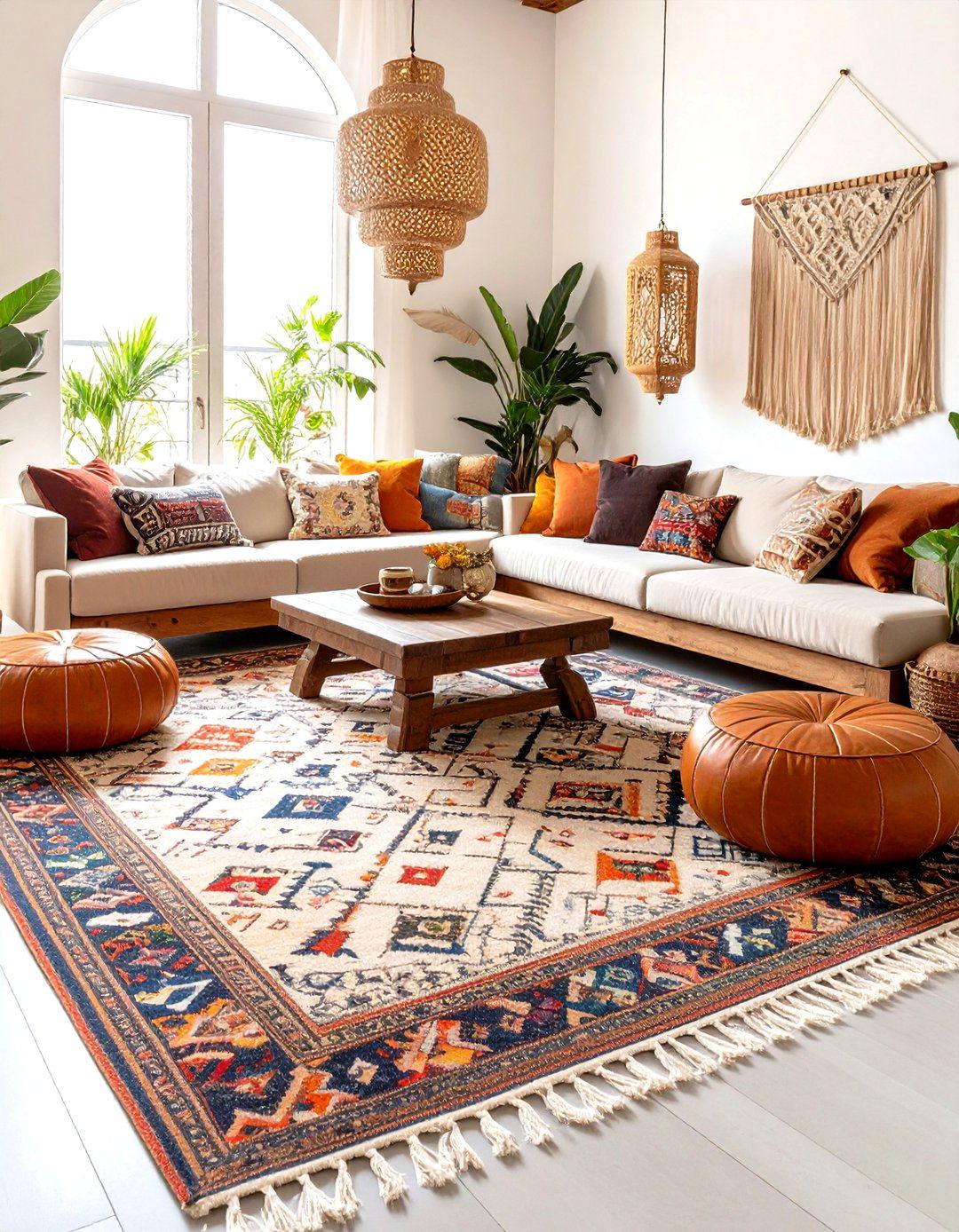 Vintage Moroccan Living Room Carpet - 30 living room carpet ideas