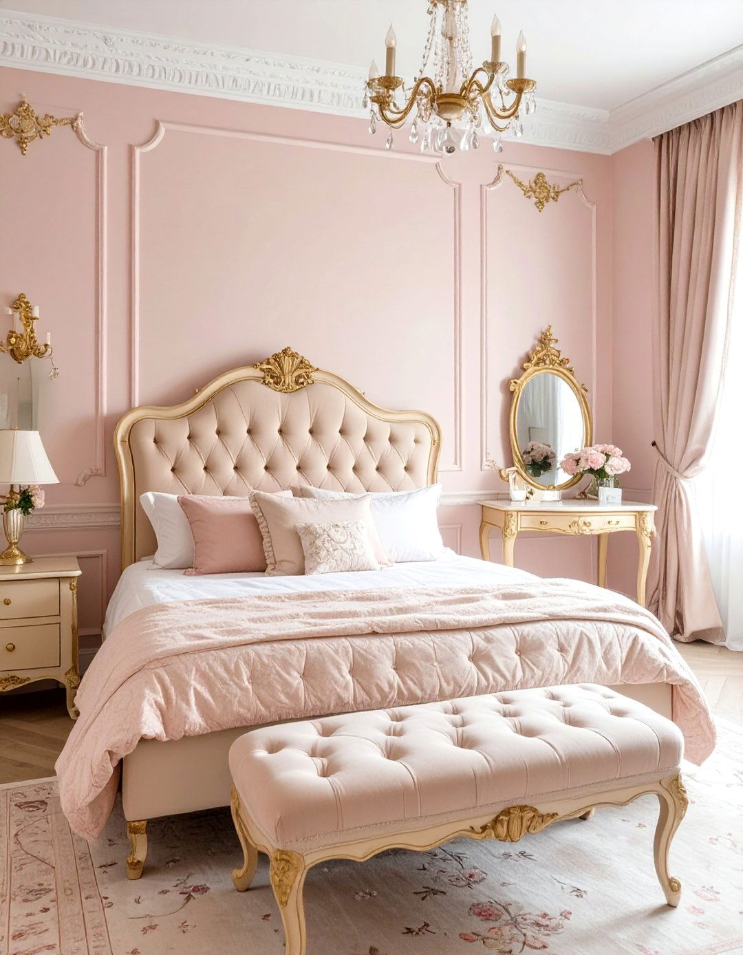 Vintage Parisian Bedroom - 30 bloxburg bedroom ideas